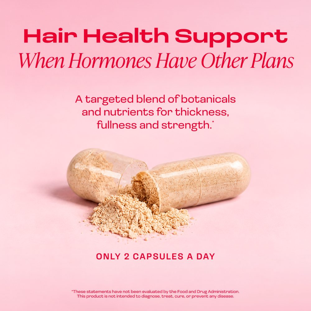 Open capsule showing the botanical powder blend